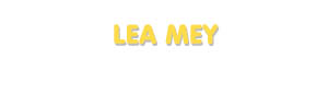 Der Vorname Lea Mey